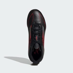 adidas F50 League Turf Core Black Iron Metallic Lucid Red (IE3756)