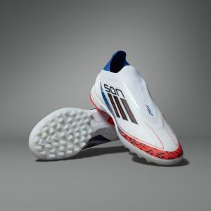 adidas F50 Pro Son Laceless Turf Cloud White Bright Red Blue (JR5892)
