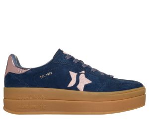 Skechers Academy HI – Elevated Essence Sneaker Marine/Roze