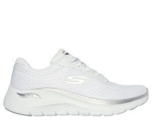 Skechers Arch Fit 2.0 – Glow The Distance Sneaker Wit/Zilver