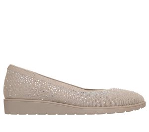 Skechers Cleo Flex Wedge – Shimmer Muse CM Taupe