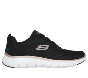 Skechers Flex Appeal 5.0 – Uptake Sneaker Zwart/Roos Goud