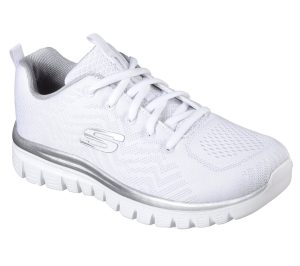 Skechers Graceful – Get Connected Sneaker Wit/Zilver