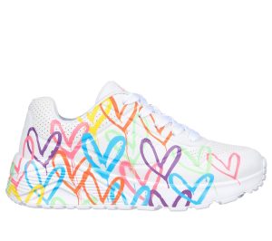 Skechers JGoldcrown: UNO Lite – Spread the Love Sneaker Wit