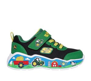 Skechers John Deere: Play Scene – Barn-Squad Buddies Sneaker Groente/Zwart