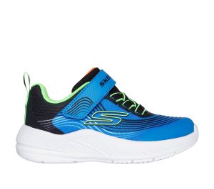 Skechers Microspec Advance Sneaker Blauw/Limoen