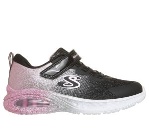 Skechers Microspec Max Advance – Glitz Gala Sneaker Zwart/Roos Goud
