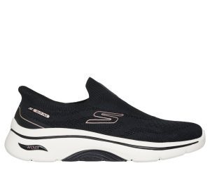 Skechers Slip-Ins: GO WALK Arch Fit 2.0 – Tatum Sneaker Zwart/Roos Goud