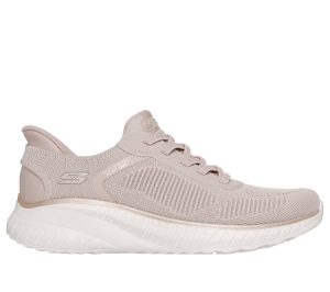 Skechers Slip-ins: BOBS Sport Squad Chaos Sneaker Natuurlijk/Goud