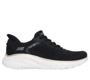 Skechers Slip-ins: BOBS Sport Squad Chaos Sneaker Zwart/Goud