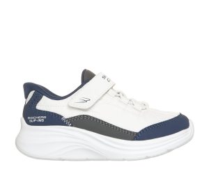 Skechers Slip-ins: Comfy Sprints – Cozy Fit Sneaker Wit/Marine