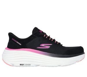 Skechers Slip-ins: Max Cushioning Endeavour – Cardova Sneaker Zwart/Roze
