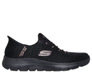 Skechers Slip-ins: Summits – Classy Night Sneaker Zwart/Goud