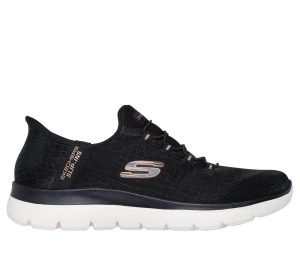 Skechers Slip-ins: Summits – Classy Night Sneaker Zwart/Roos Goud
