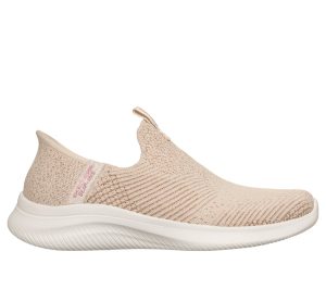 Skechers Slip-ins: Ultra Flex 4.0 – Midnight Sparkle Sneaker Natuurlijk/Goud