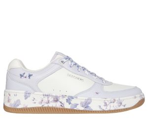 Skechers Sport Court 2.0 – Floral Frenzy Sneaker Wit/Lavendel