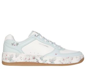 Skechers Sport Court 2.0 – Floral Frenzy Sneaker Wit/Munt