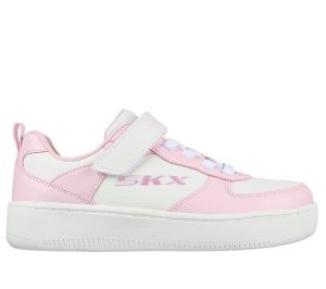 Skechers Sport Court 92 Sneaker Wit/Roze