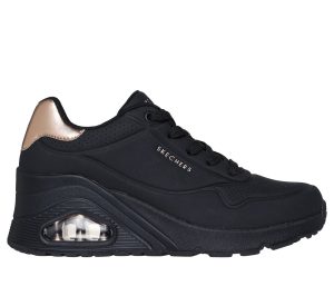 Skechers Uno Wedge – HI Steps Sneaker Zwart