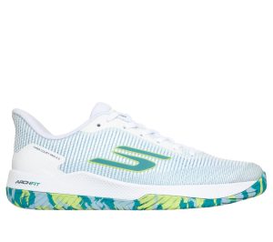 Skechers Viper Court Pro 2.0 – Pickleball Sneaker Wit/Turkoois