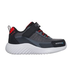 Skechers Waterproof: Bounder – Venture Squad Sneaker Zwart/Houtskool