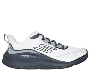 Skechers Waterproof: Max Run – Vorteza Sneaker Wit/Houtskool