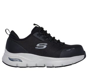 Skechers Work Slip-Resistant: Arch Fit – Ebinal Sneaker Zwart/Grijs