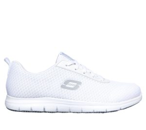 Skechers Work Slip-Resistant Relaxed Fit: Ghenter – Bronaugh Sneaker Wit