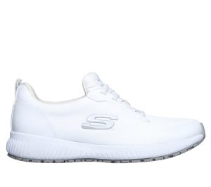 Skechers Work Slip-Resistant: Squad Sneaker Wit