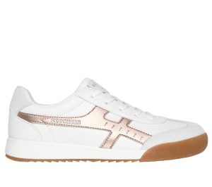 Skechers Zinger – Metallic Roads Sneaker Wit/Roos Goud
