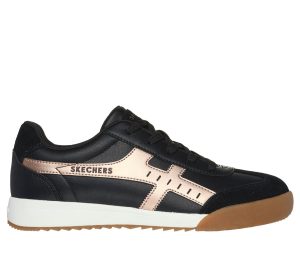 Skechers Zinger – Metallic Roads Sneaker Zwart/Roos Goud