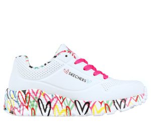 Skechers x JGoldcrown: UNO Lite – Lovely Luv Sneaker Wit