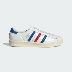adidas Superstar Vintage White Blue Better Scarlet Made in Germany (JQ6345)