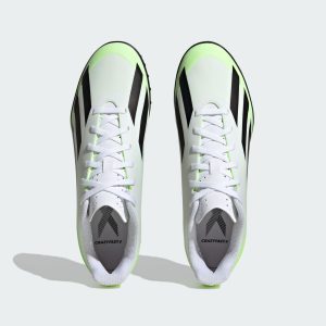 adidas X Crazyfast.4 Turf Cloud White Core Black Lucid Lemon (IE1583)