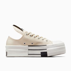 Converse DRKSHDW Chuck Taylor All Star DBL DRKSTAR Ox Rick Owens DRKSTAR Natural Ivory (A04955C)