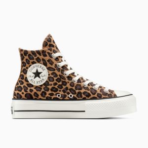 Converse Chuck Taylor All Star Lift Platform Hi Leopard Suede (A17979C)