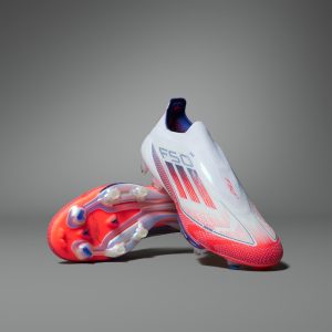 adidas F50+ Elite Laceless FG Cloud White Solar Red (IF1276)