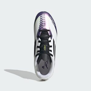 adidas F50 League Firm/Multi-Ground Messi Cloud White Core Black Purple (IE9089)