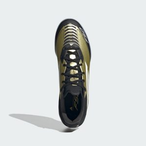 adidas F50 League Turf Messi Gold Metallic Cloud White Core Black (IG9282)