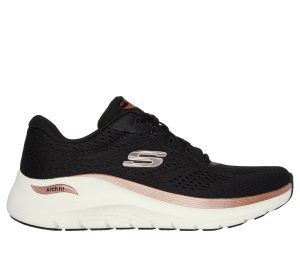 Skechers Arch Fit 2.0 – Glow The Distance Sneaker Zwart/Roos Goud