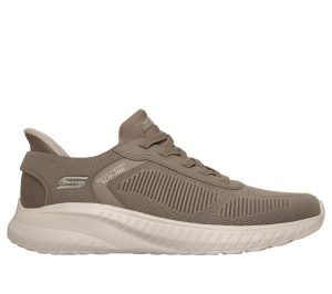 Skechers Slip-ins: BOBS Sport Squad Chaos – Solid Step Sneaker Donker Taupe