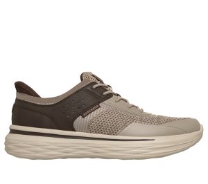Skechers Slip-ins Relaxed Fit: Nevarro – Tavo Sneaker Taupe/Bruin