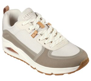 Skechers UNO – Layover Sneaker Wit/Grijs