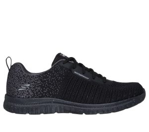 Skechers Waterproof: Virtue – Dryspell Sneaker Zwart/Houtskool