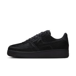 Nike AIR FORCE 1 ’07 “Triple Black Pony Hair” (II7398-001)