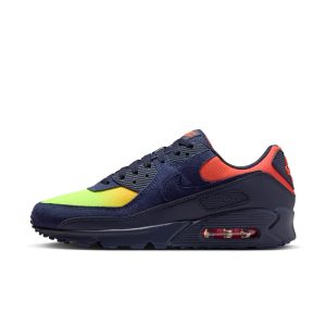 Nike Air Max 90 “Blackened Blue Lemon Venom Hyper Crimson Gradient” (DM0029-700)