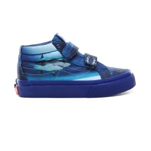 VANS Vans X Shark Week Sk8-mid Reissue V Kinderschoenen  (Blauw)