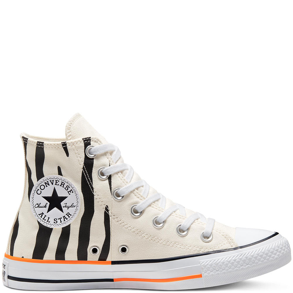 converse zebra orange