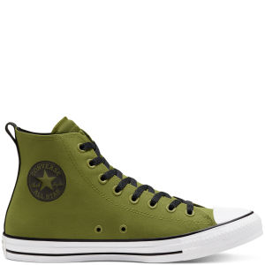 Converse CTAS HI BLACK/BLACK/WHITE Dark Moss/white/black (168711C)