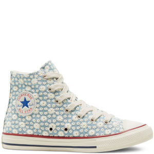 Converse Little Miss Chuck Taylor All Star High Top Washed Denim/garnet (668033C)
